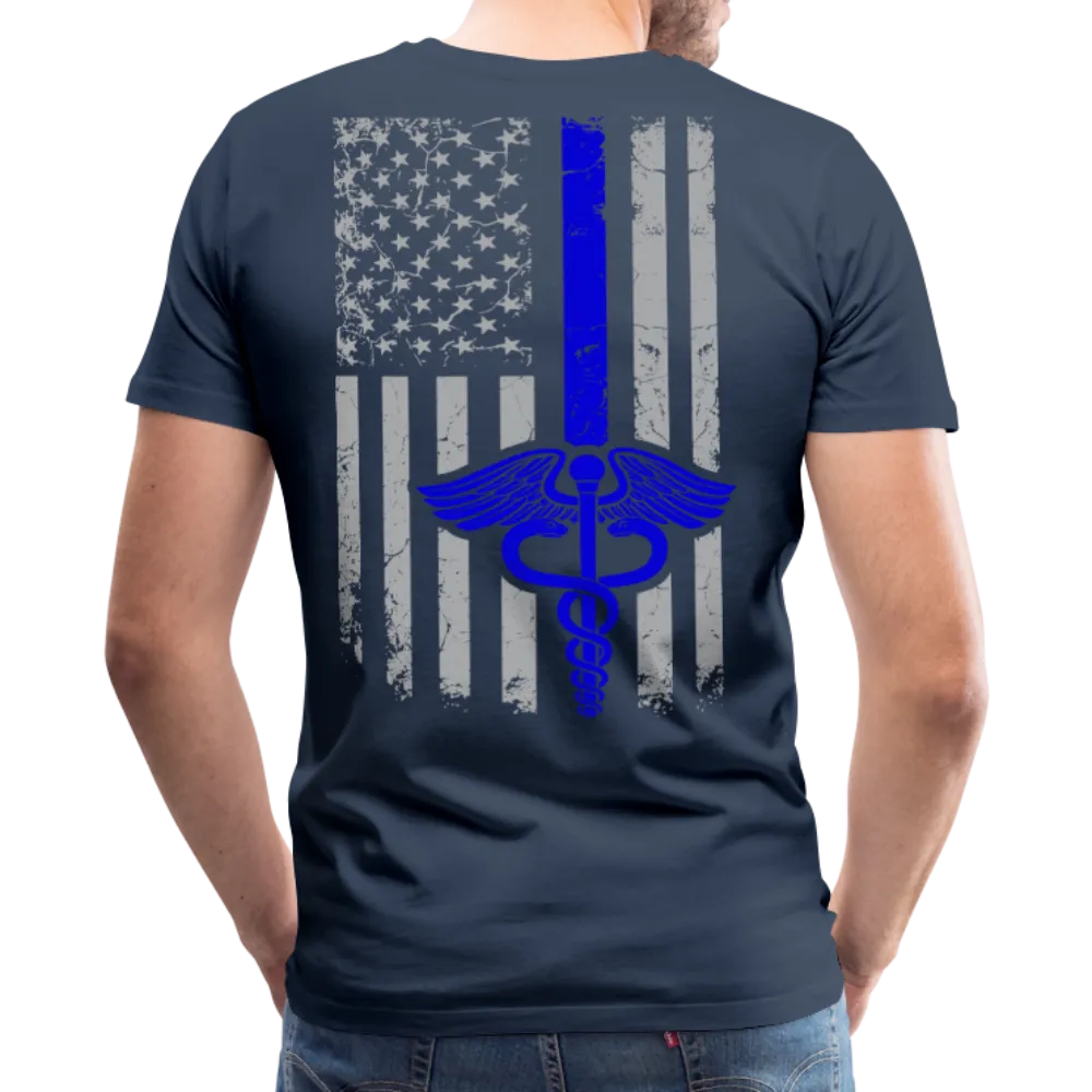 Nurse Flag blue Men's Premium T-Shirt (CK1596)