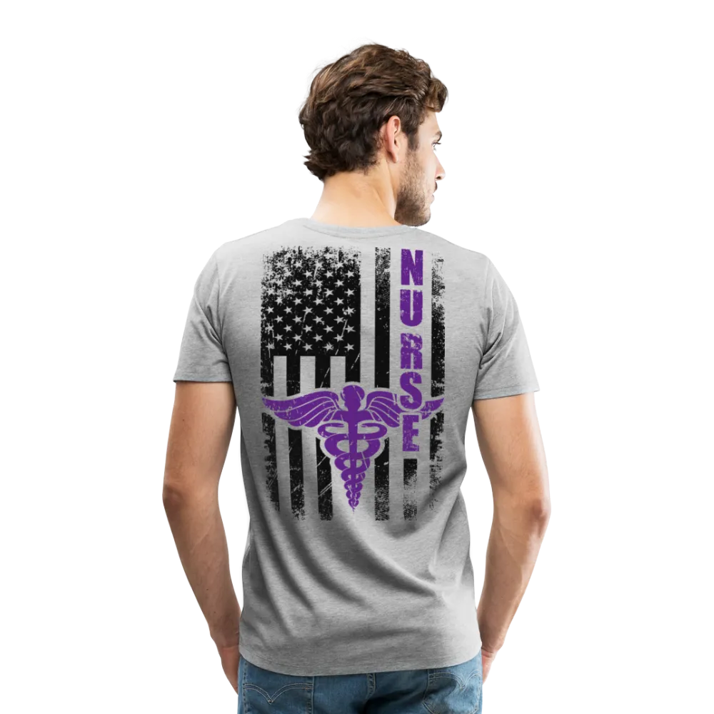 Nurse Flag Men's Premium T-Shirt (CK1809)