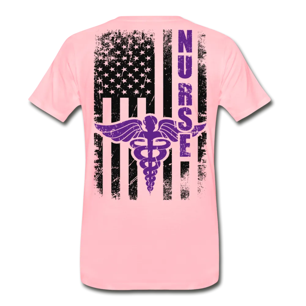 Nurse Flag Men's Premium T-Shirt (CK1809)