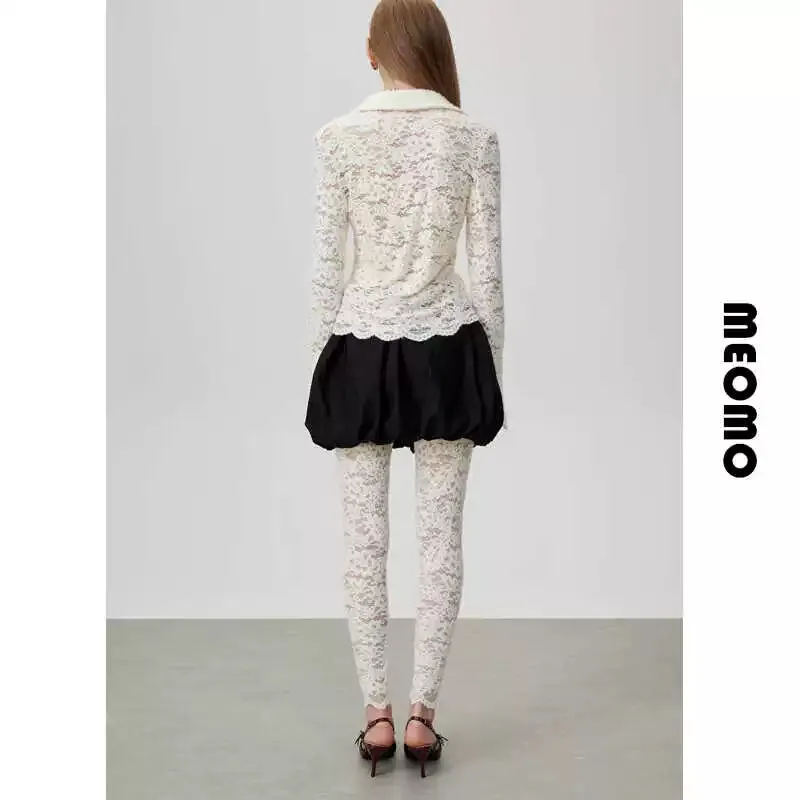 Off-White Lace Leggings