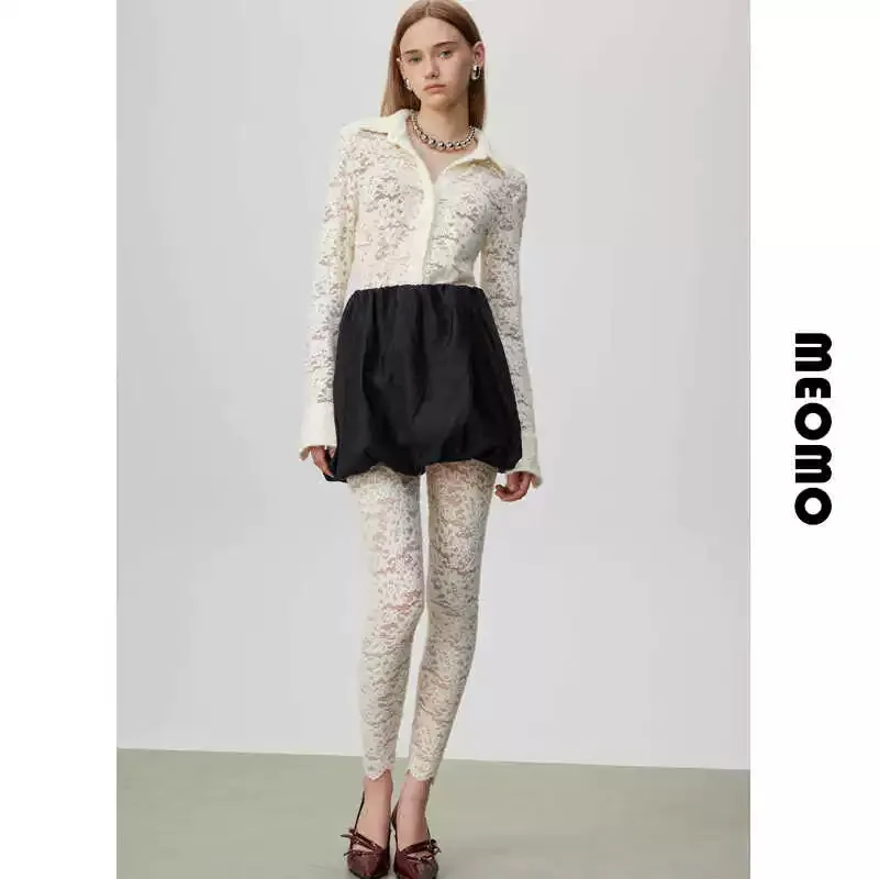Off-White Lace Leggings