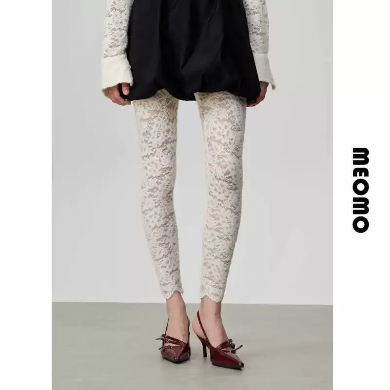Off-White Lace Leggings