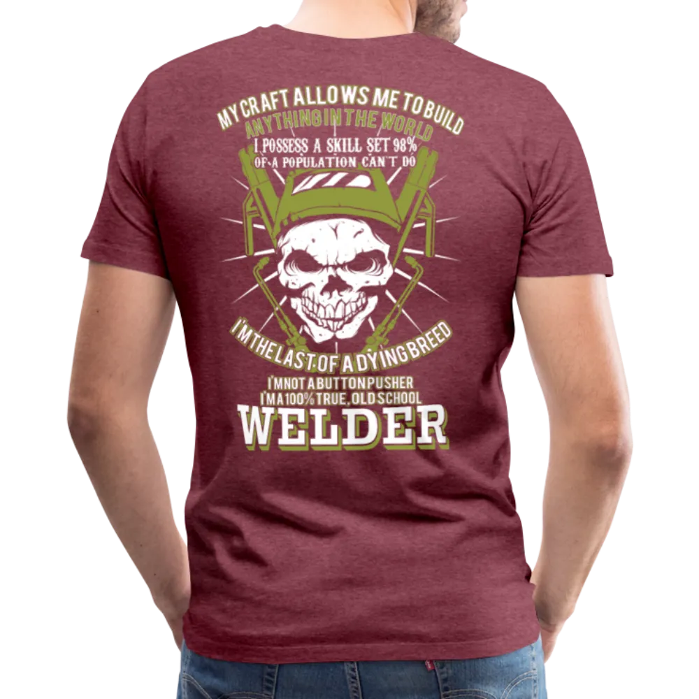 Old School Welder Men's Premium T-Shirt (CK3611)