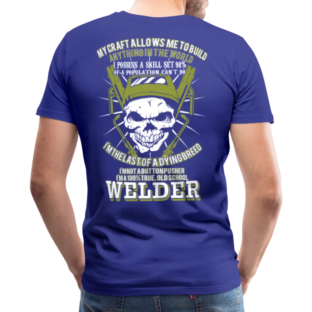 Old School Welder Men's Premium T-Shirt (CK3611)