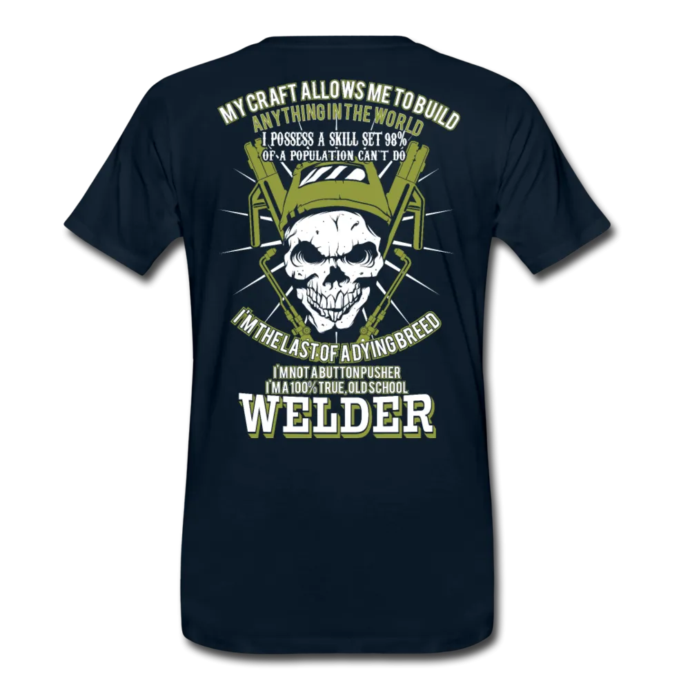 Old School Welder Men's Premium T-Shirt (CK3611)