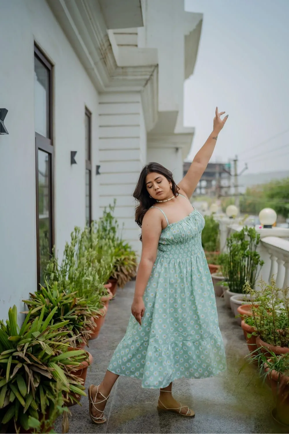 Olivia Midi Ditsy  Dress