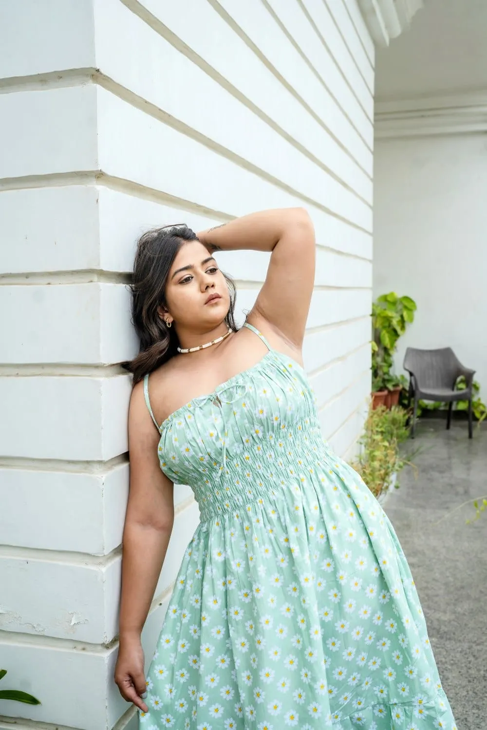 Olivia Midi Ditsy  Dress