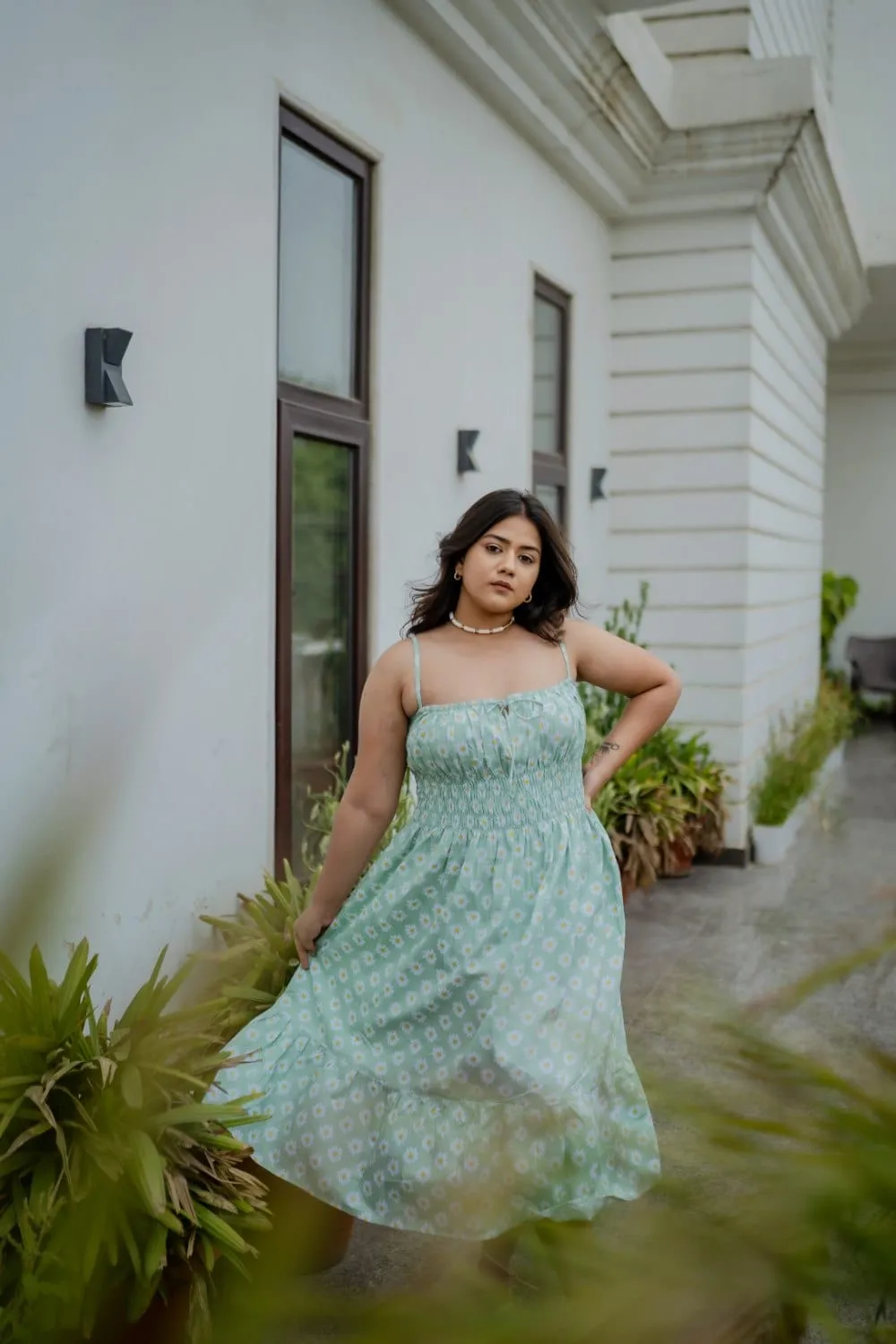 Olivia Midi Ditsy  Dress