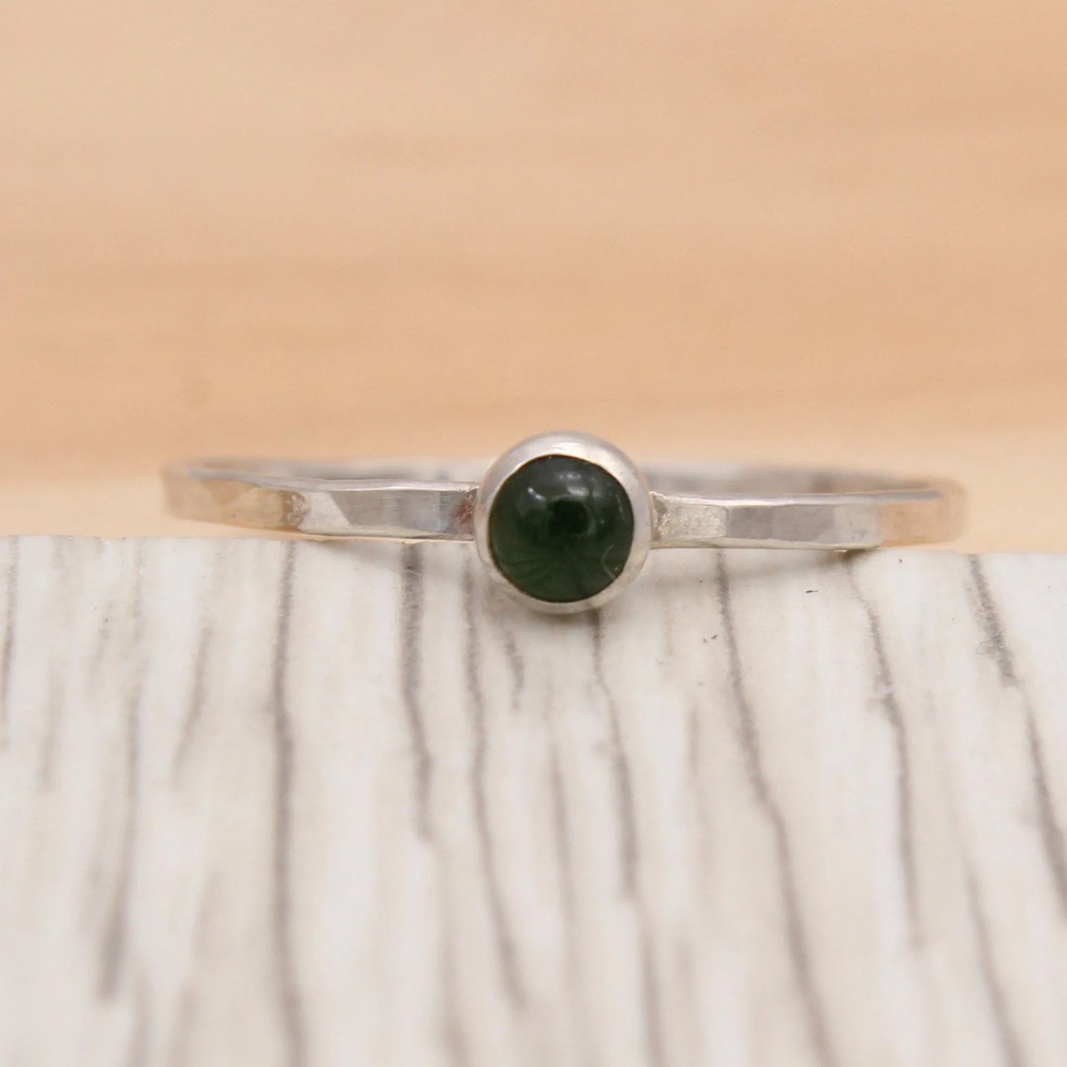 Onyx and Silver Ring Size 11