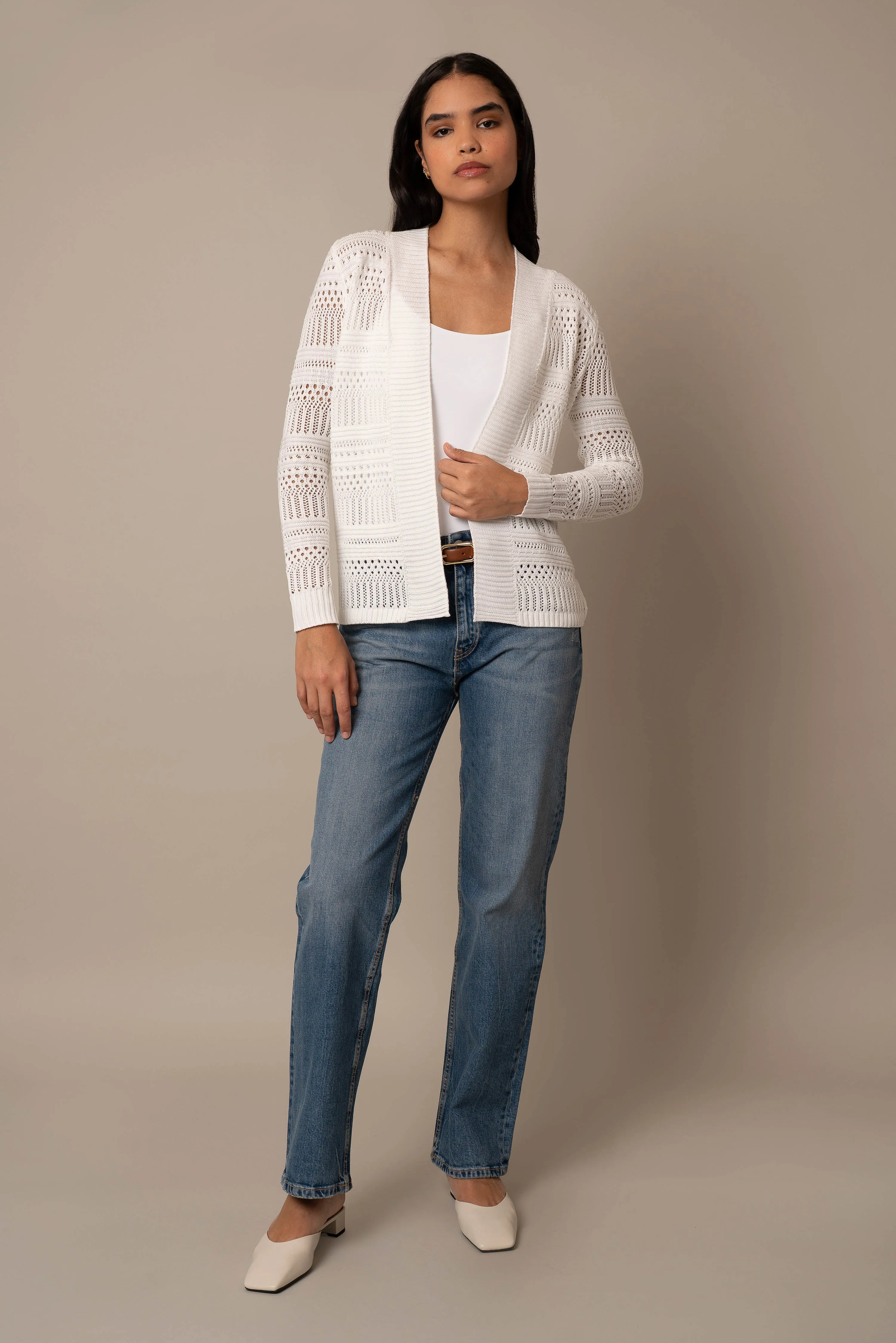 Open Crochet Cardigan
