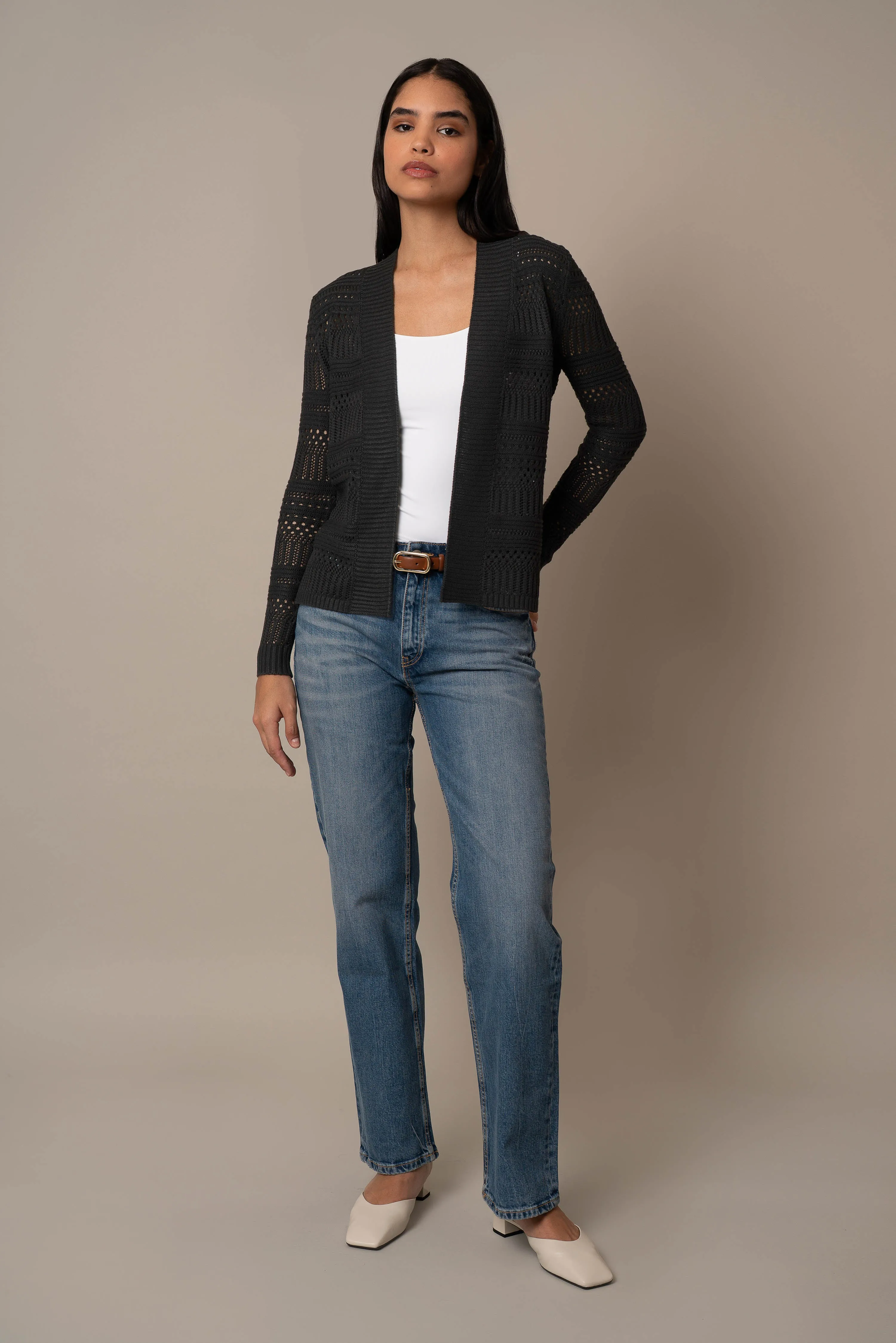 Open Crochet Cardigan