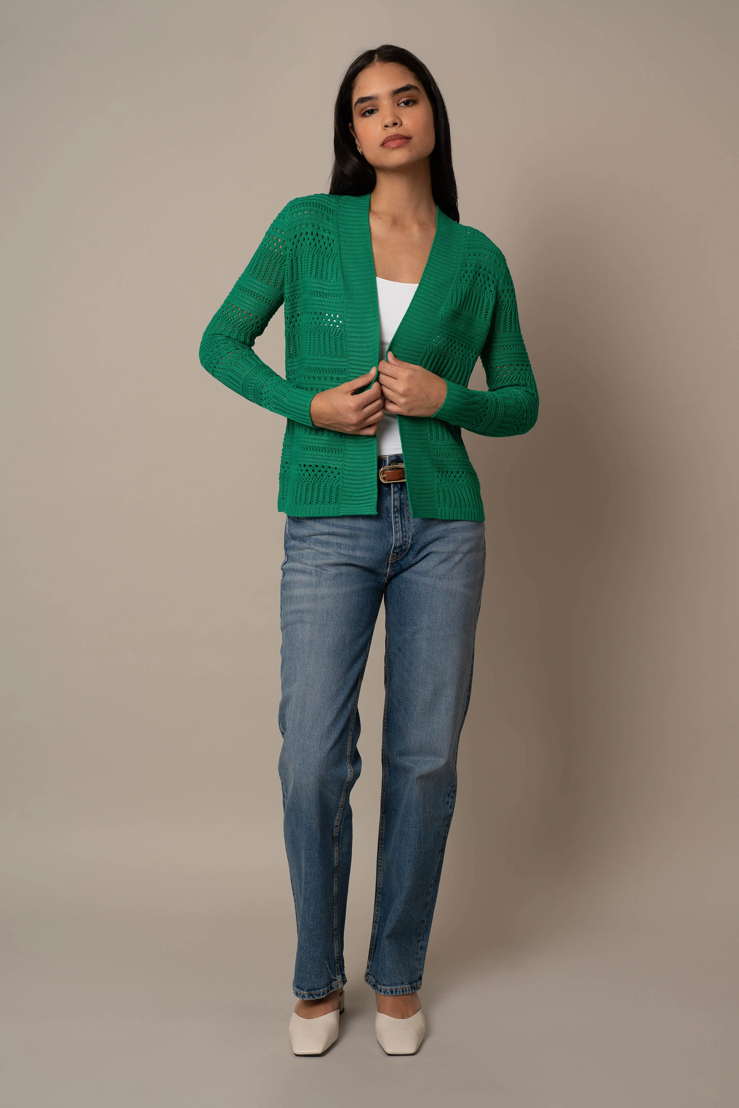 Open Crochet Cardigan