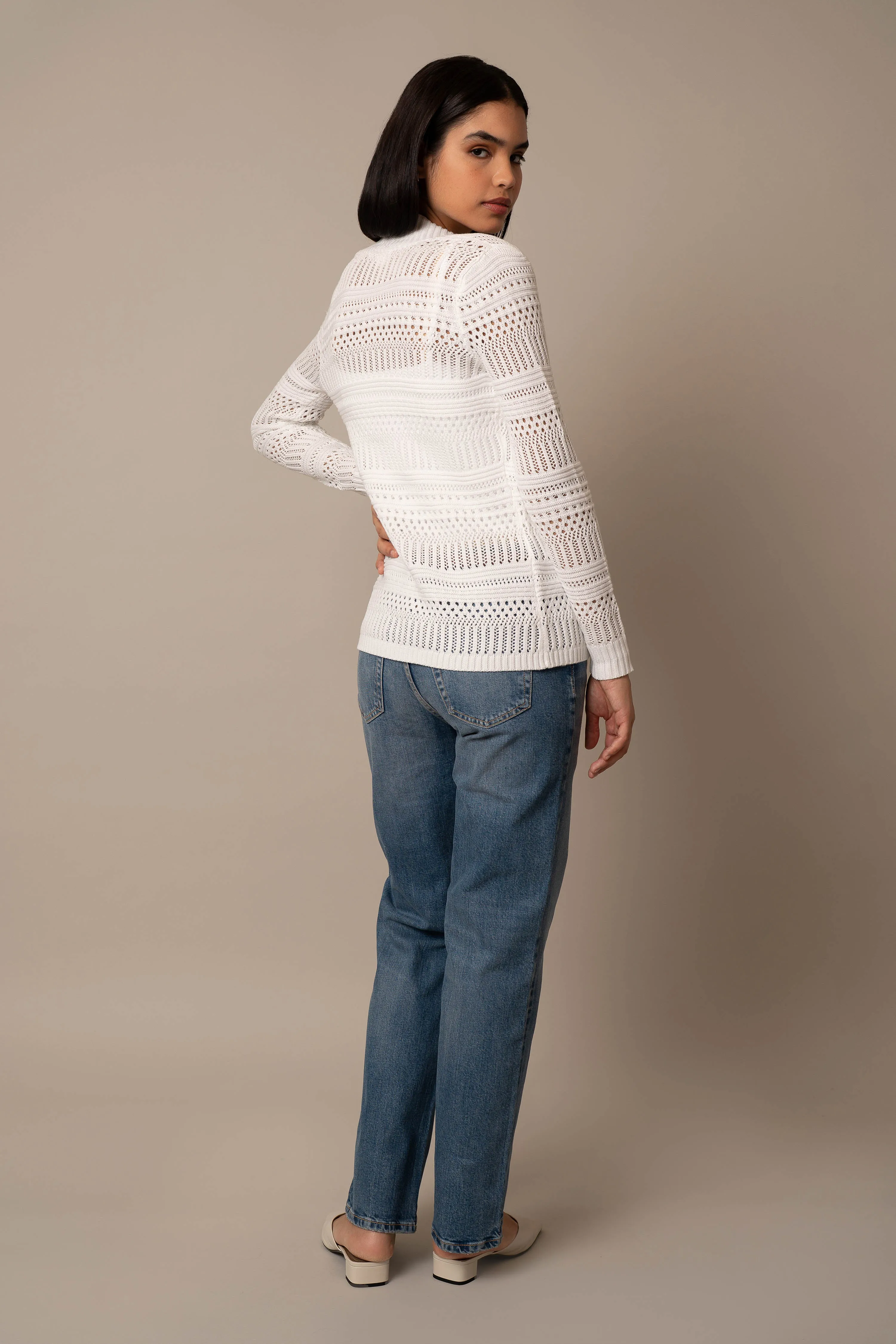 Open Crochet Cardigan
