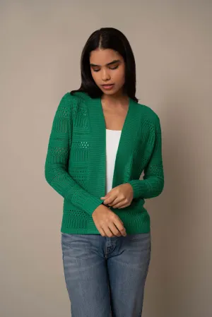Open Crochet Cardigan