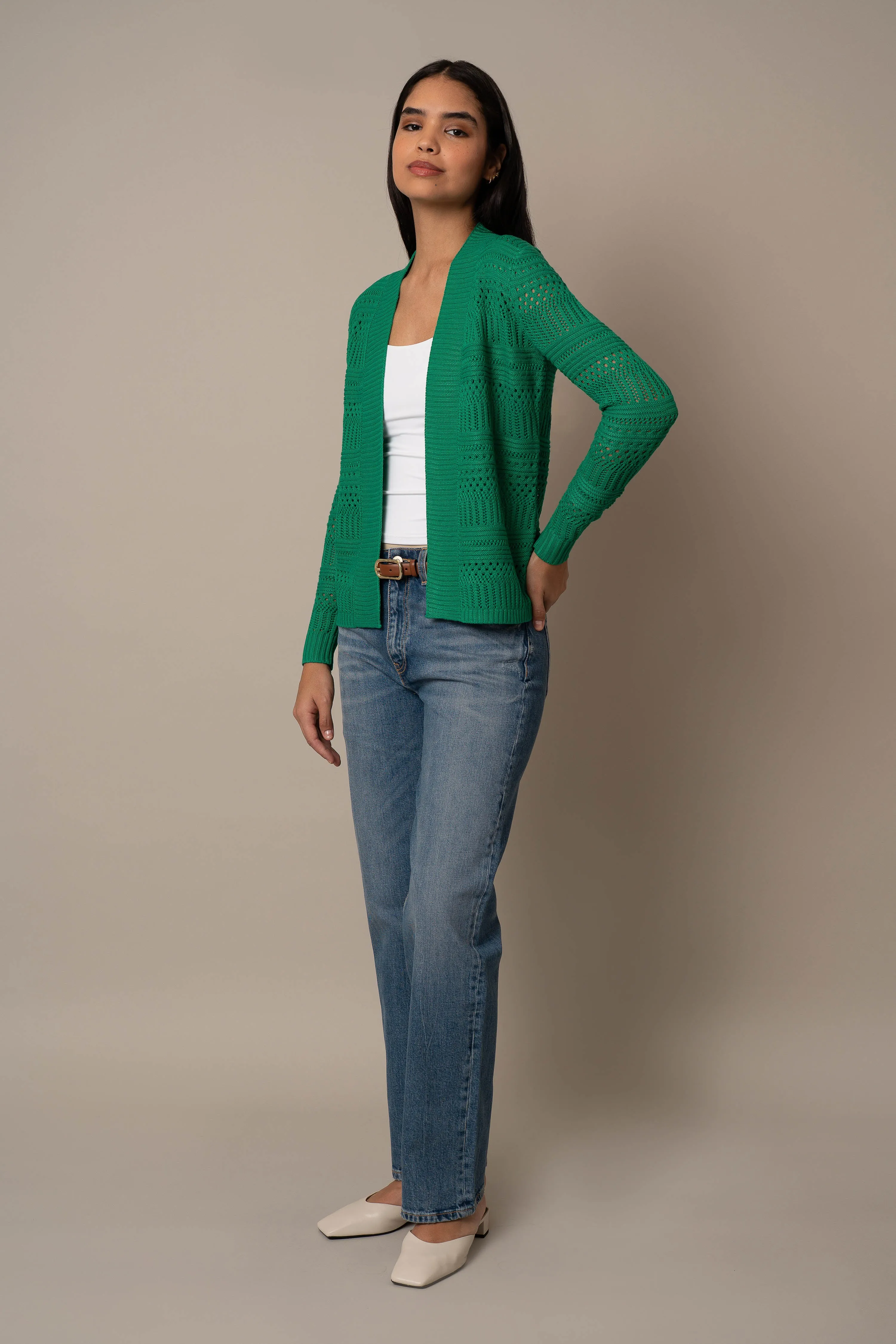 Open Crochet Cardigan
