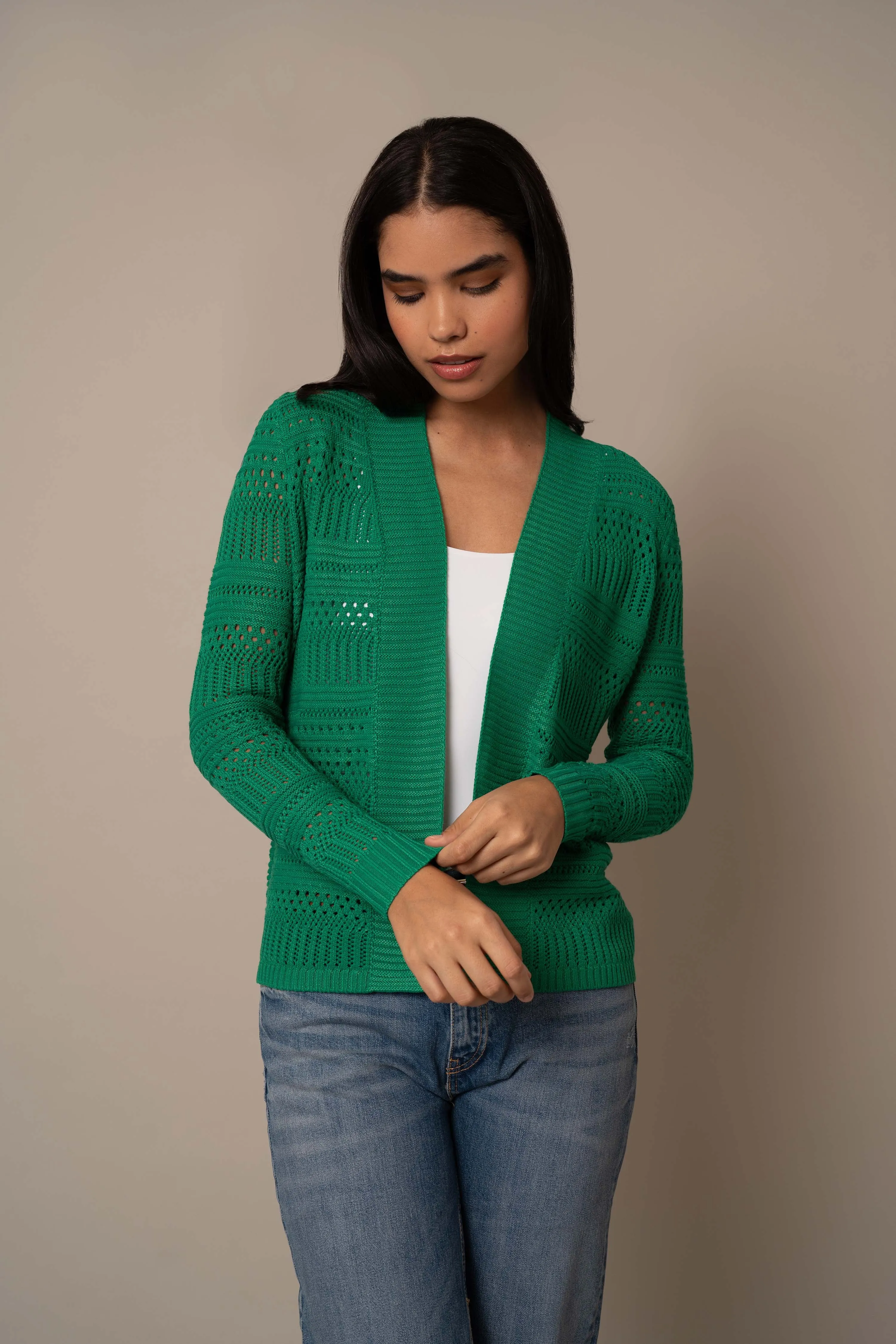Open Crochet Cardigan