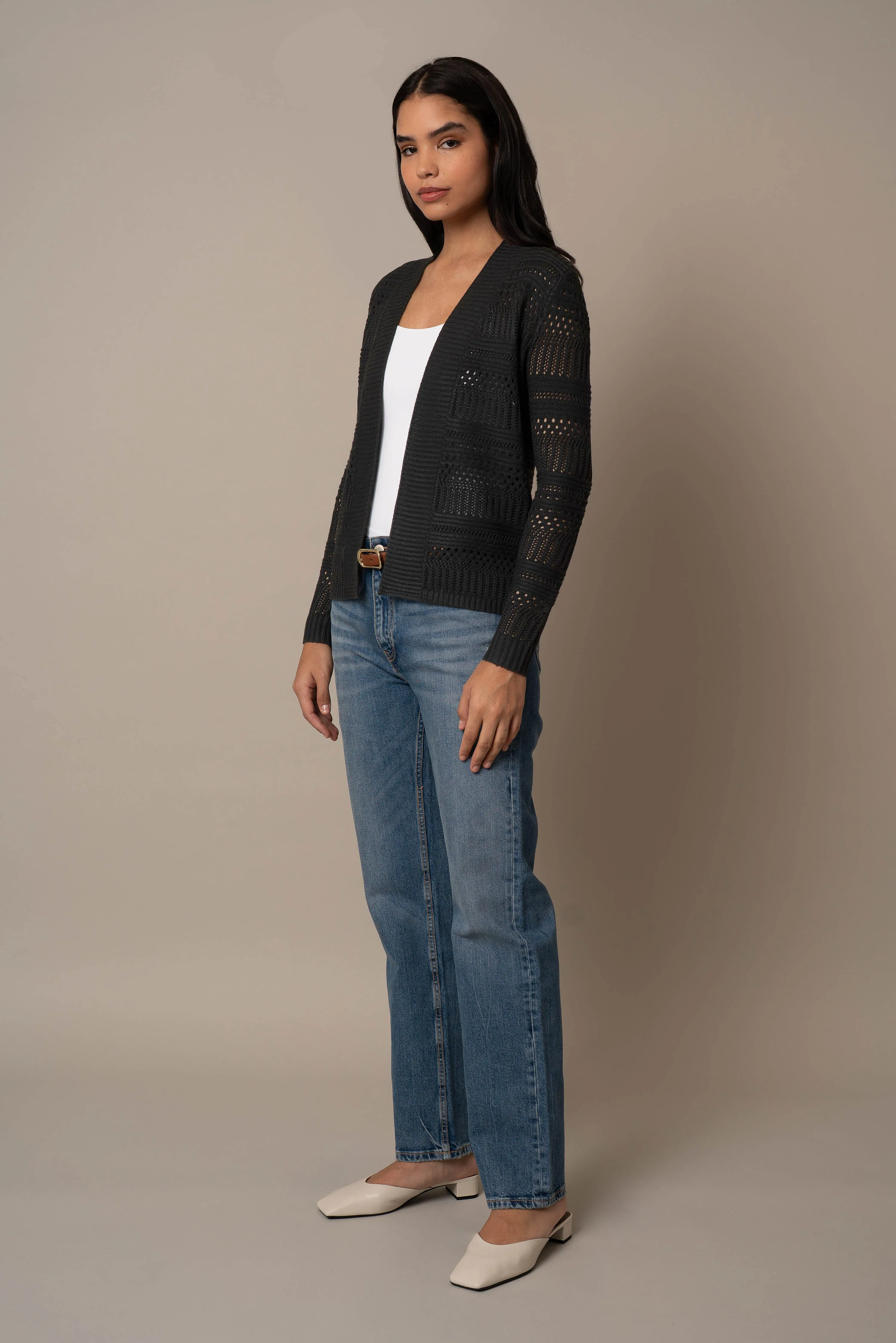 Open Crochet Cardigan
