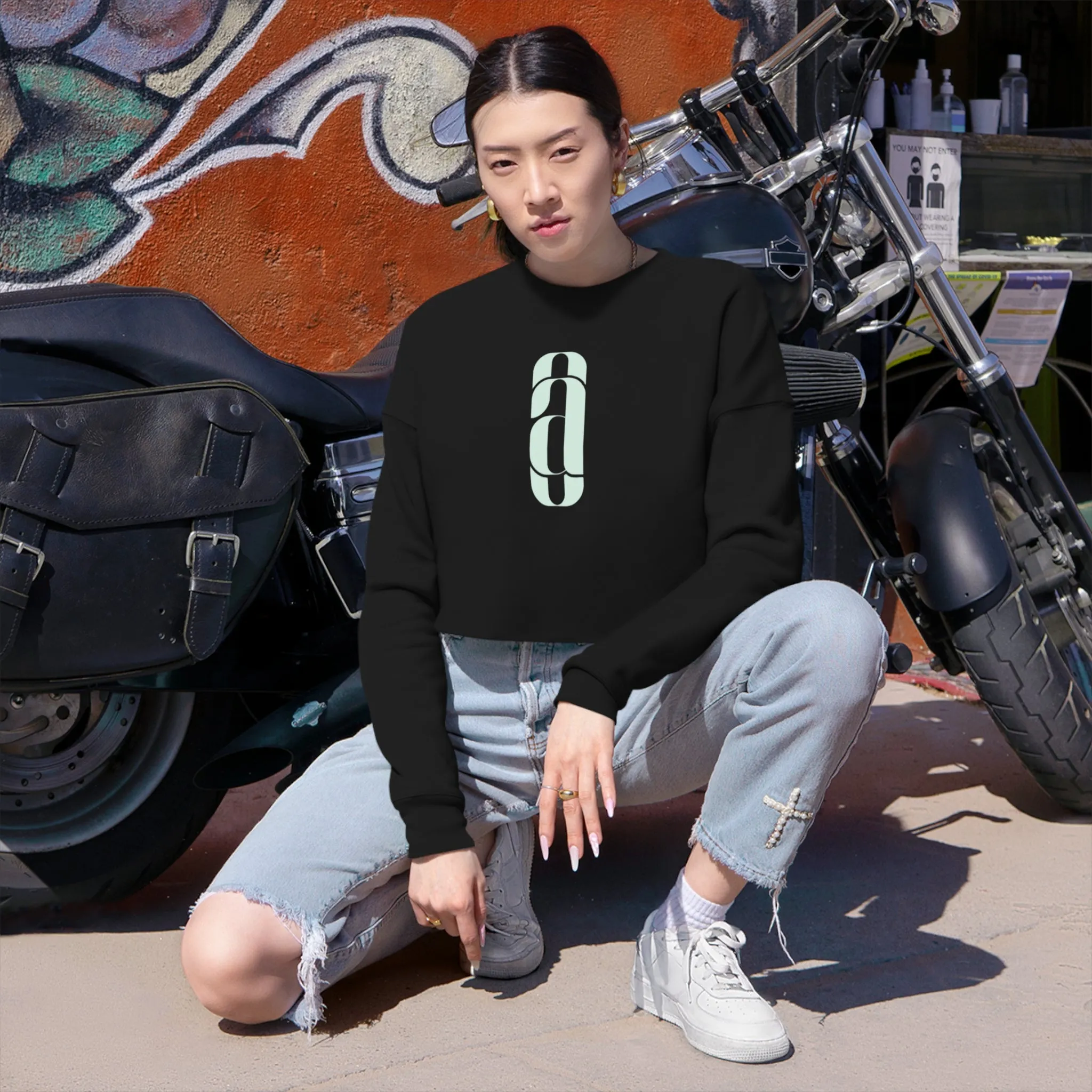 Owllux Apparel Logo Cropped Sweatshirt