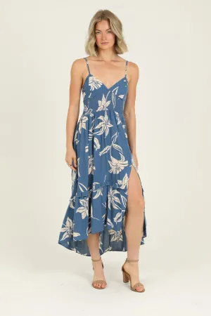 Painted Petal Midi Dress