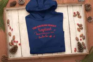 Personalised Lapland Adventure Navy Hoodies
