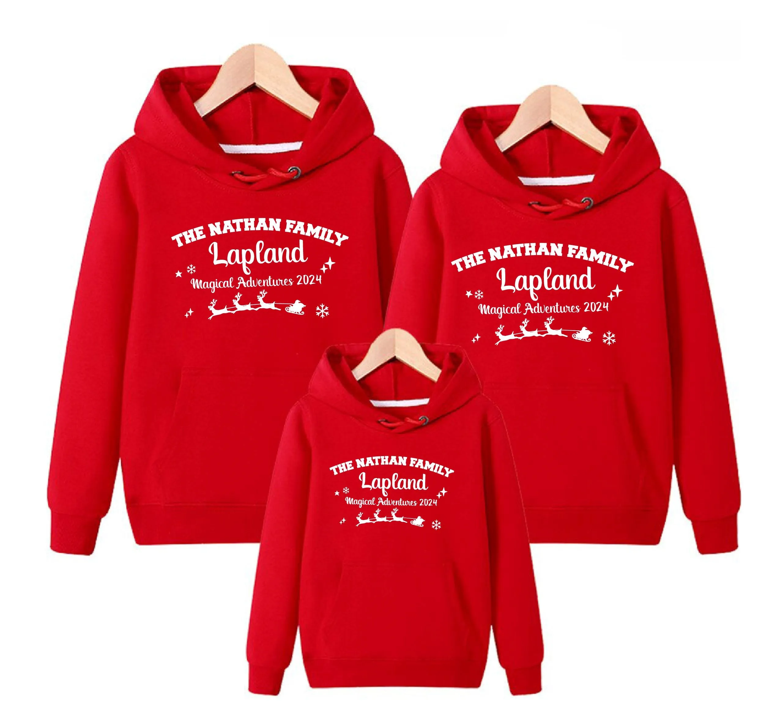 Personalised Lapland Adventure Navy Hoodies