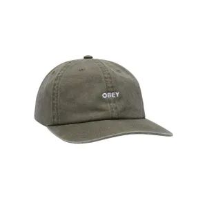 Pigment bold 6 panel strapback Pigment olive