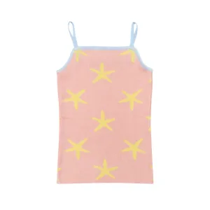 Pima Cotton Knit Top Starfish, Pink