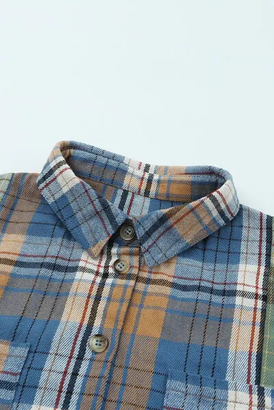 Plaid Button Up Long Sleeve Shirt