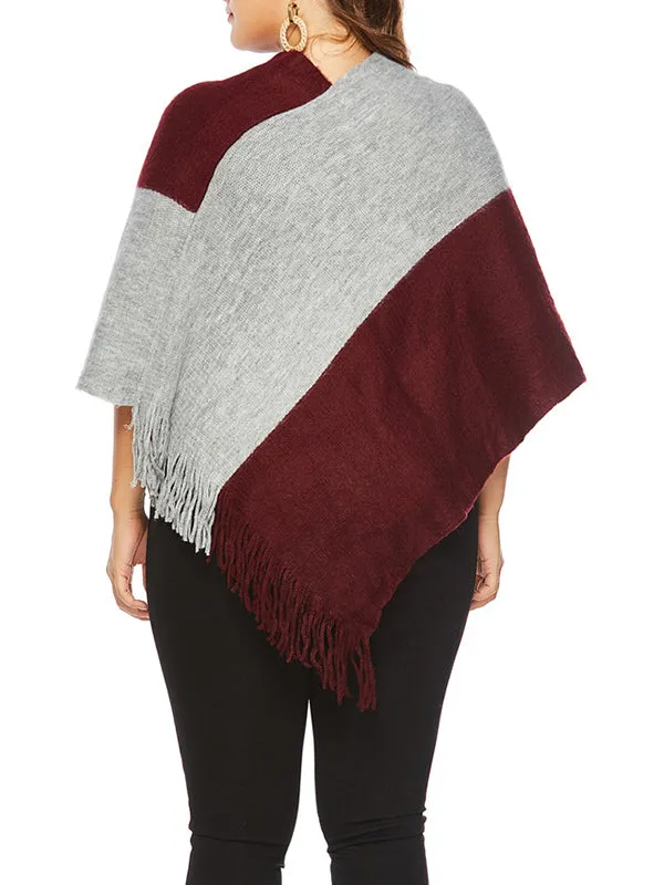 Plus Size Women's Sweater Shawl