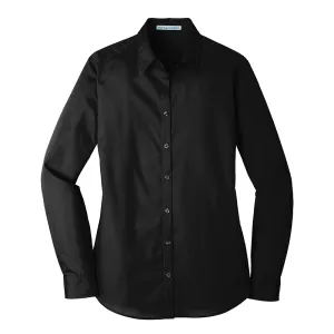 Port Authority® Ladies Long Sleeve Carefree Poplin Shirt