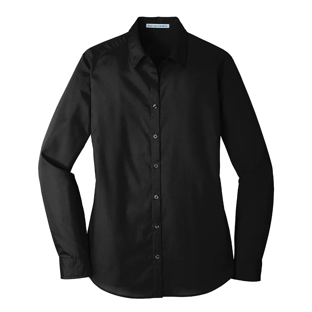 Port Authority® Ladies Long Sleeve Carefree Poplin Shirt