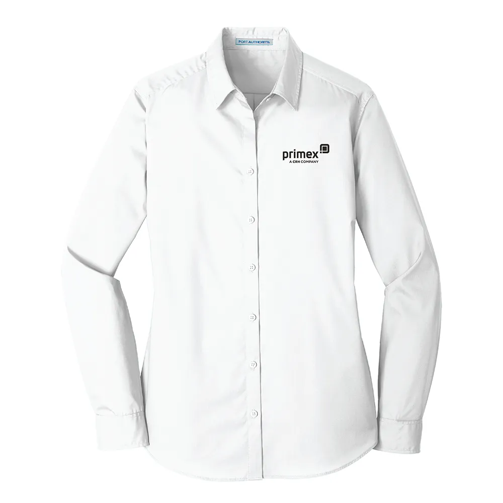 Port Authority® Ladies Long Sleeve Carefree Poplin Shirt