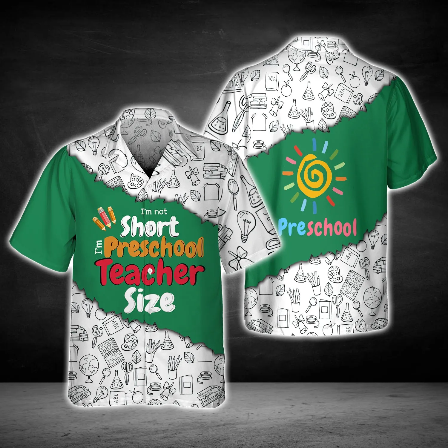 Preschool Teacher Graphic Design 3D Printed Shirts