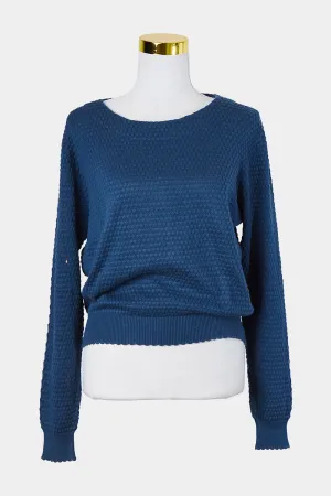 Princess Highway Blue Textured Knit Sweater