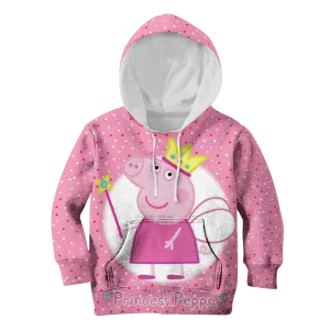 princess peppa Kid Custom Cosplay Hoodies Apparel