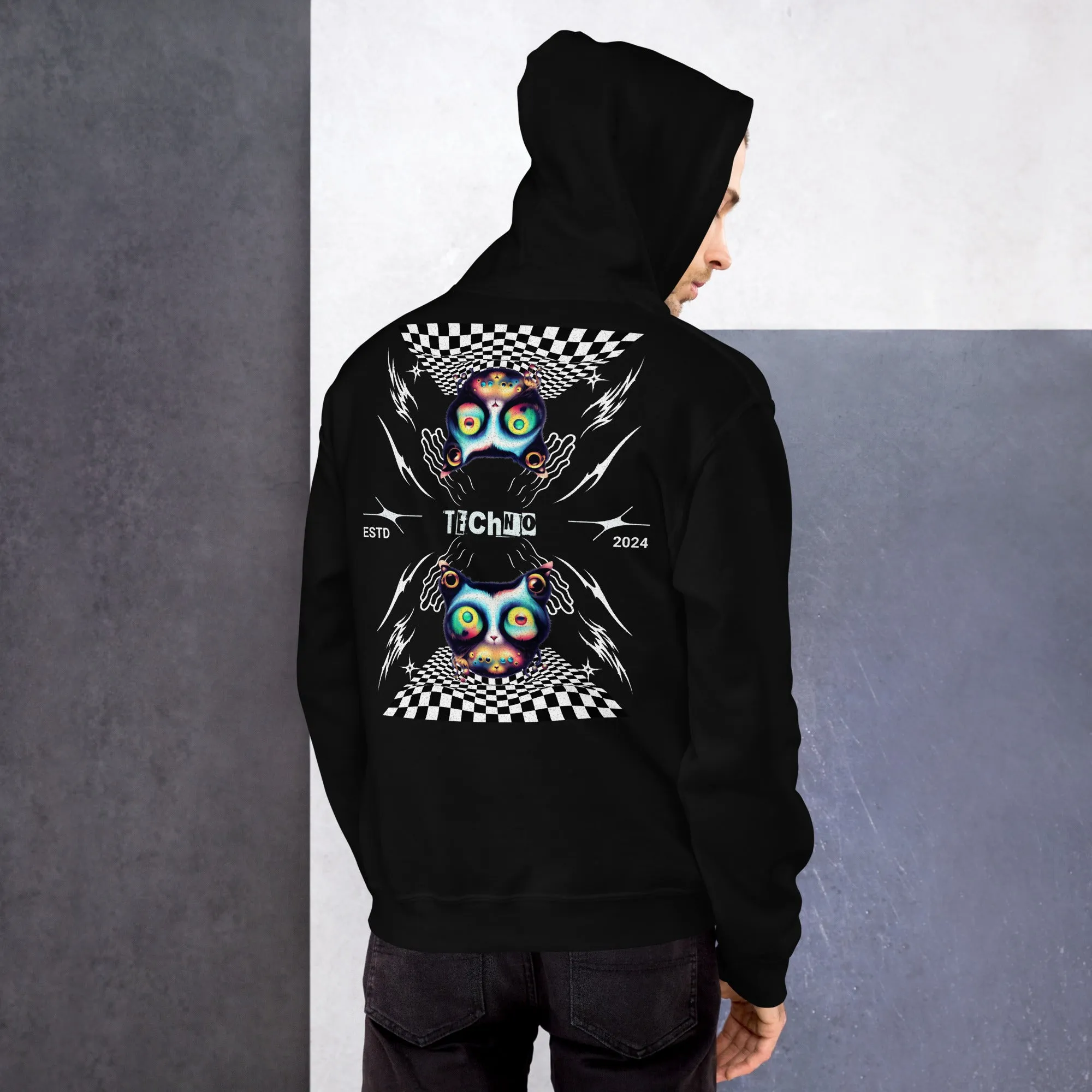 Psychedelic Hoodie | Techno Organism | Ultimate Techno Wear
