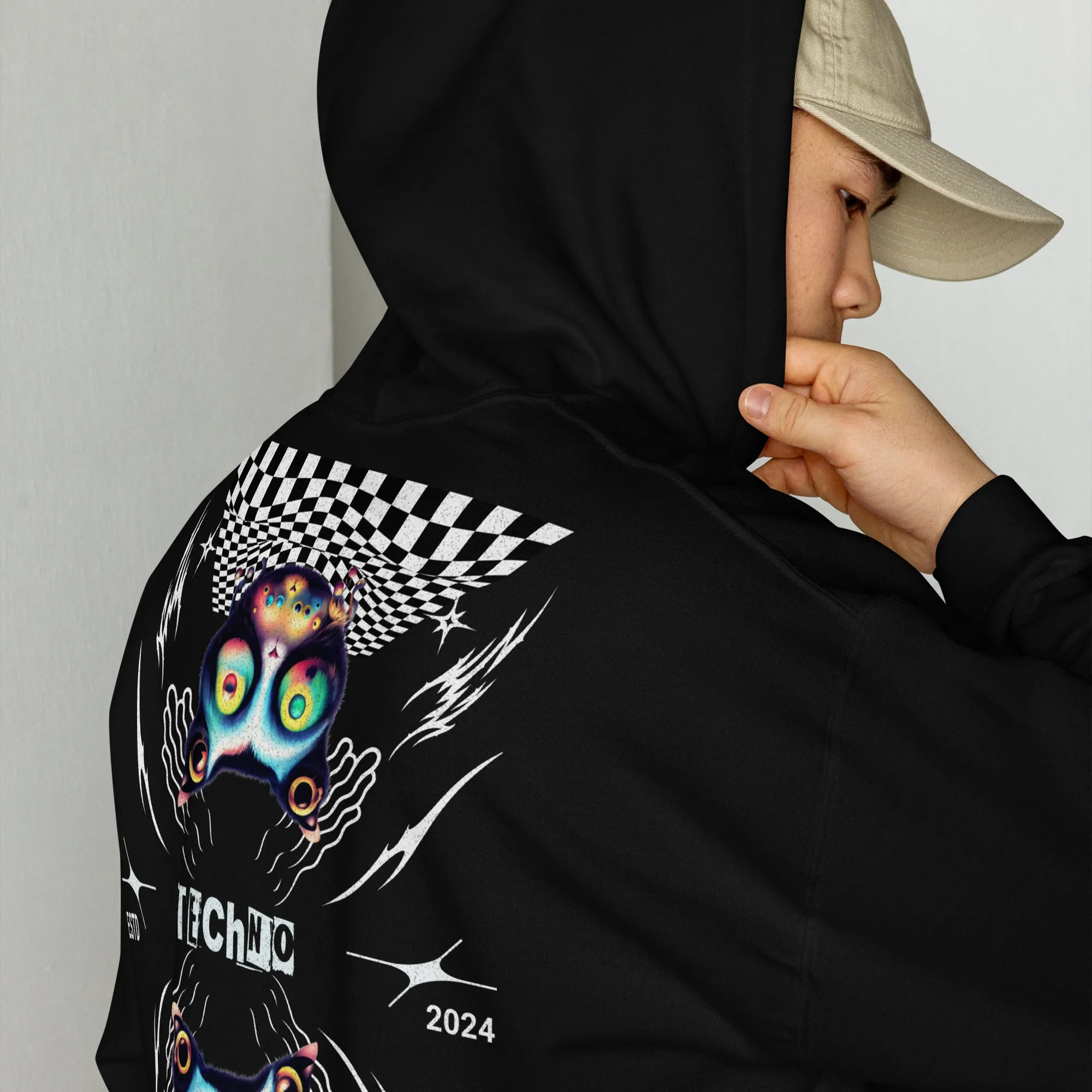 Psychedelic Hoodie | Techno Organism | Ultimate Techno Wear