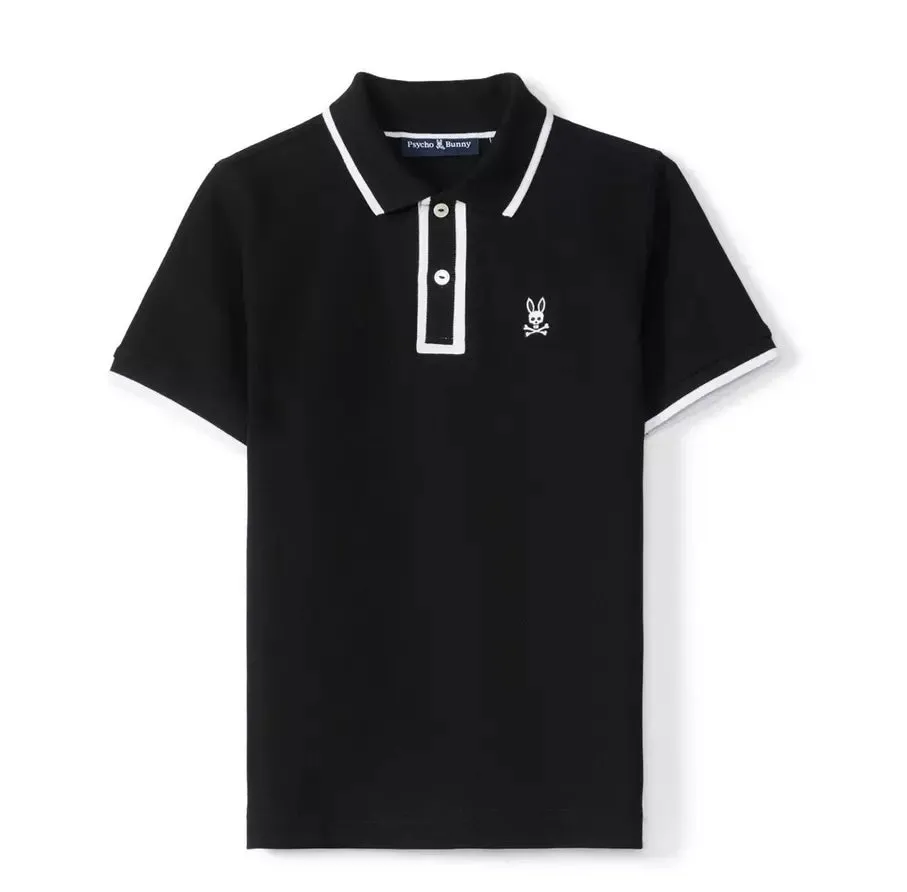 Psycho Bunny Westbury Pique Polo Black B6K233B200-001