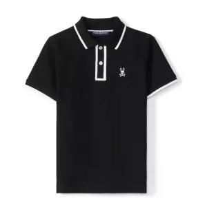 Psycho Bunny Westbury Pique Polo Black B6K233B200-001