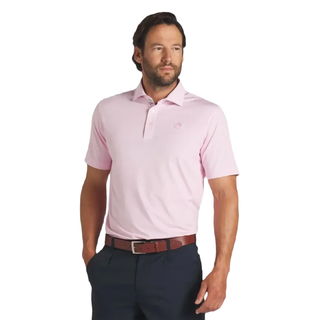 Puma AP Floral Trim Golf Polo - Pink