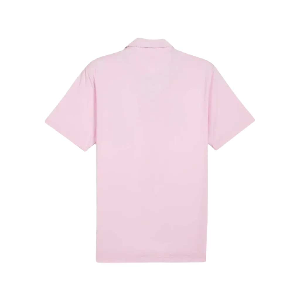 Puma AP Floral Trim Golf Polo - Pink