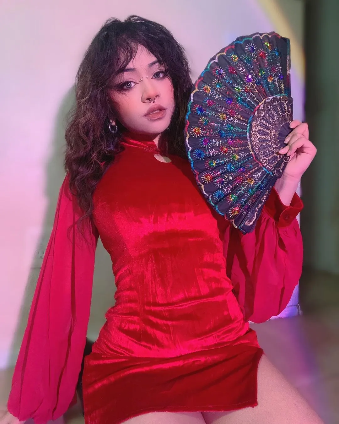 Punk cheongsam KF9385