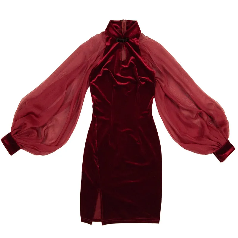 Punk cheongsam KF9385