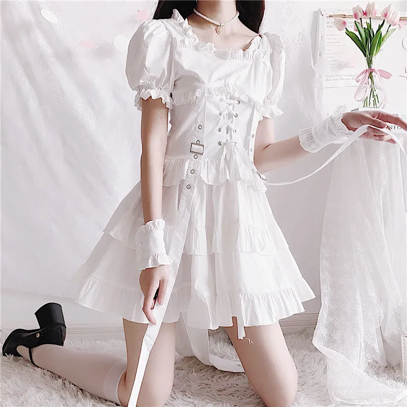 Punk dark dress KF81403