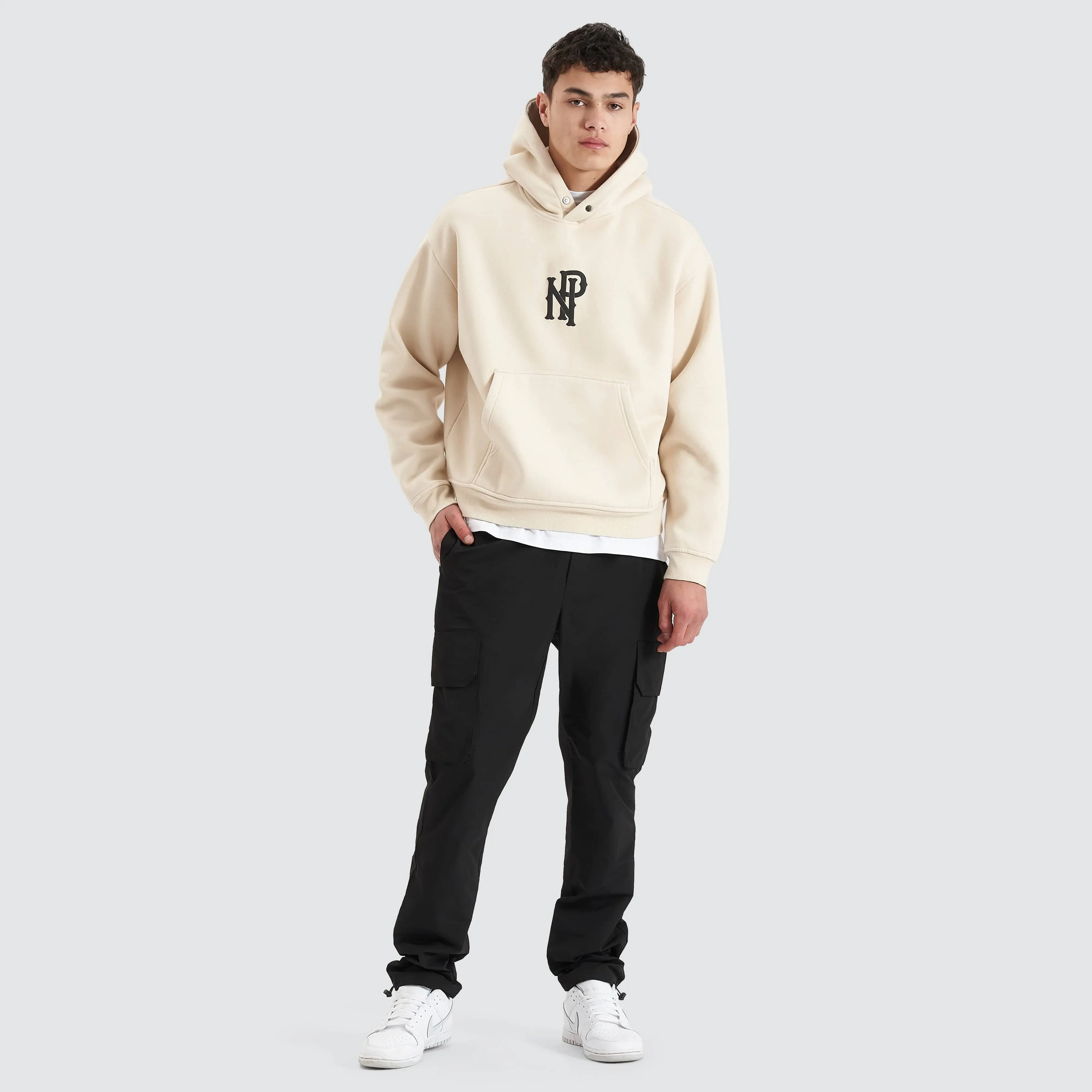 Pursuits Heavy Box Fit Hooded Sweater Oatmeal