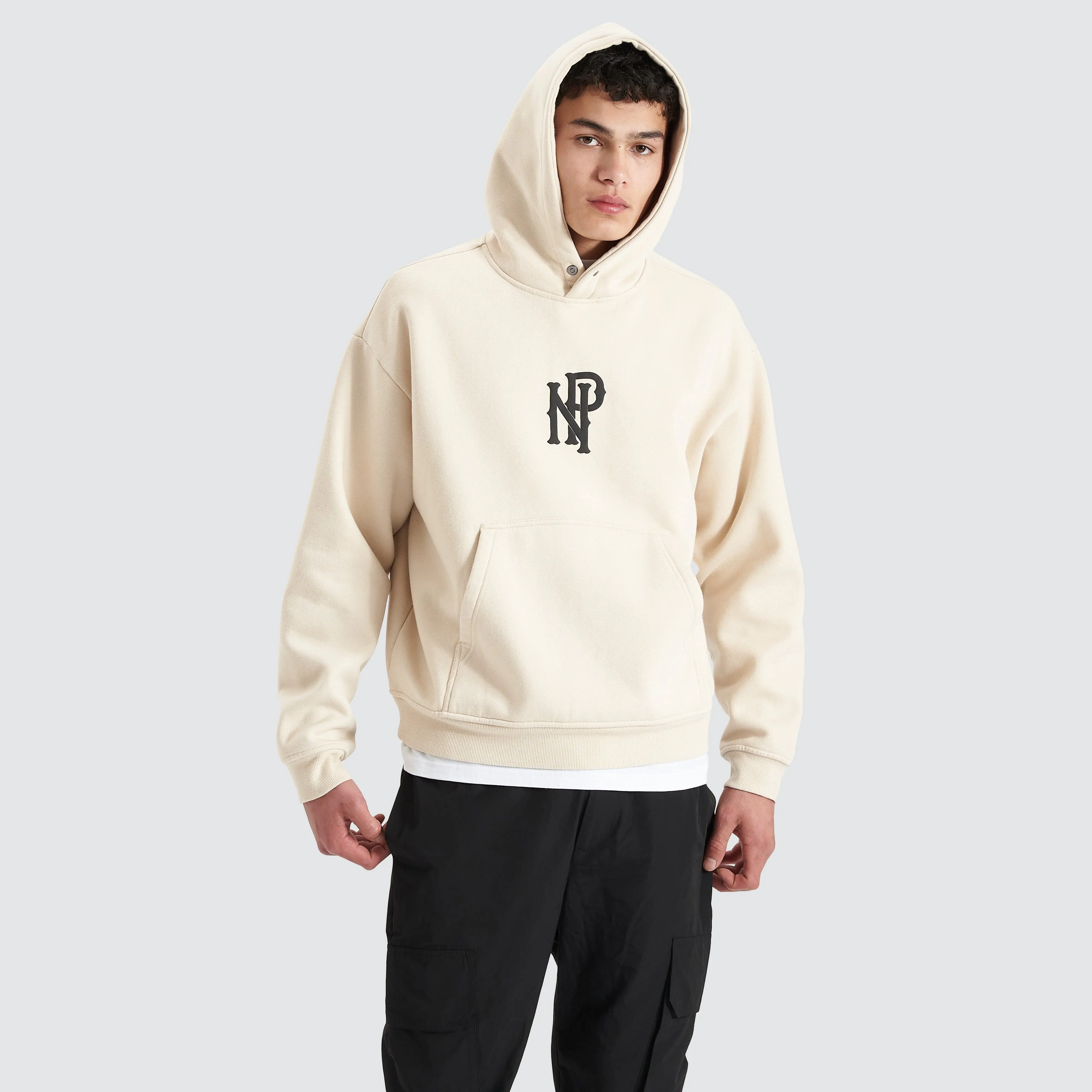 Pursuits Heavy Box Fit Hooded Sweater Oatmeal