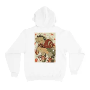 "Autumn" Basic Hoodie White/Black