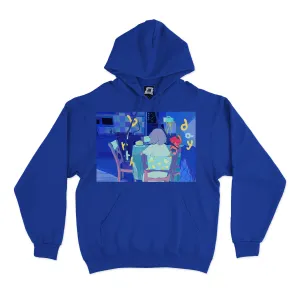 "Blue birthday" Basic Hoodie Black