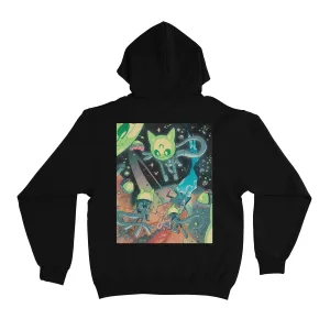"Breachhh" Basic Hoodie Black/White