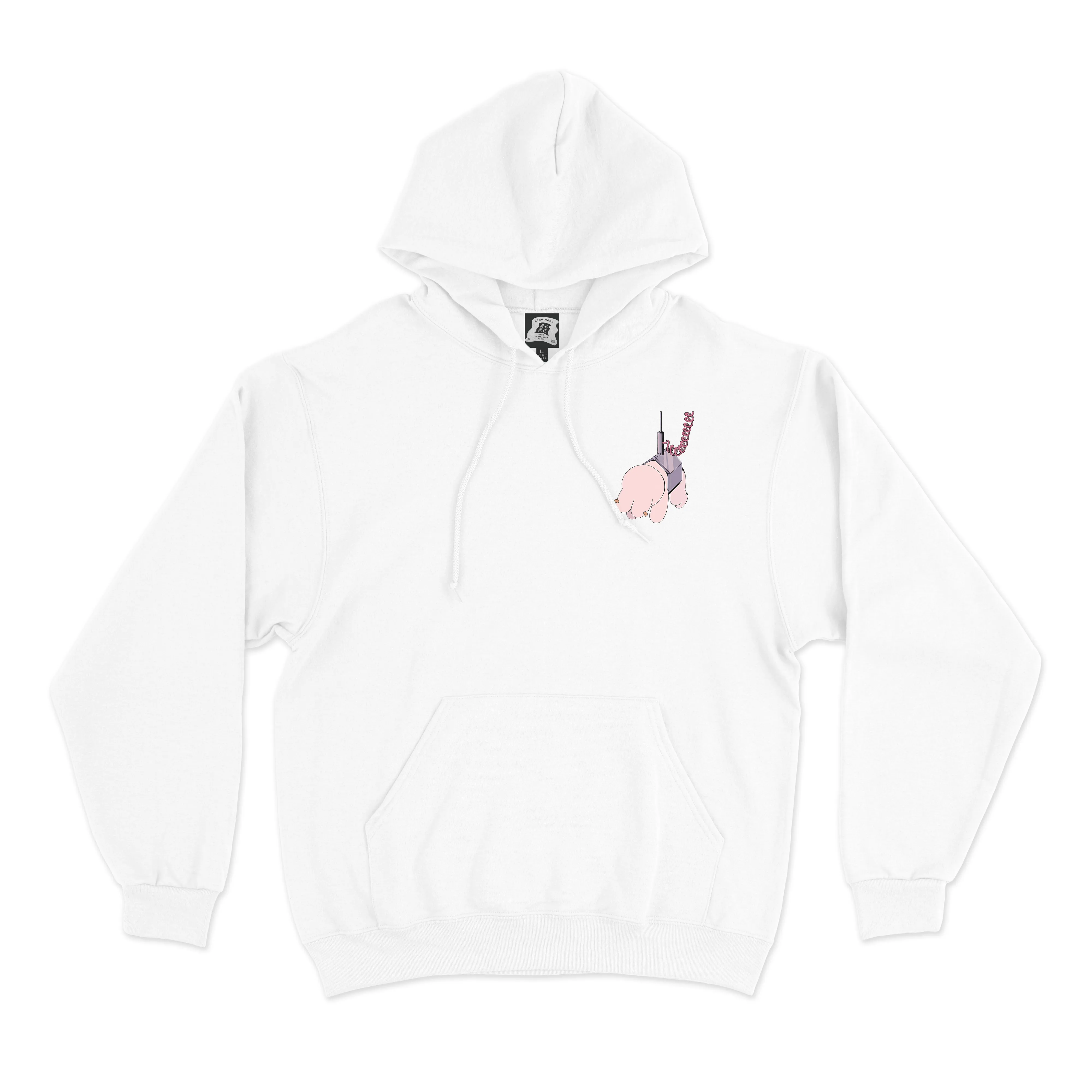 "Claw Machine Master" Basic Hoodie White/Black
